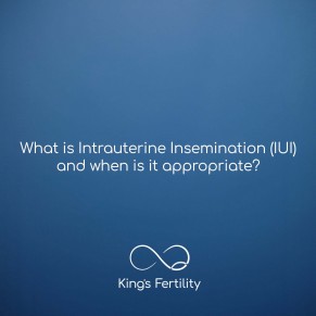 What is intrauterine insemination (IUI) and when is it appropriate?