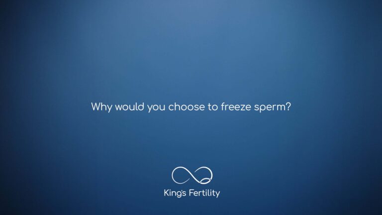 why would you choose to freeze sperm