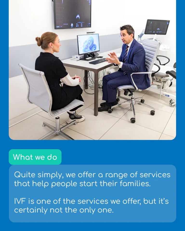 At King’s Fertility, we provide a range of services to support you in starting or growing your family, including: 

Egg and sperm freezing
IUI and IVF
Genetics counselling
Shared motherhood
Consultations and testing

Wherever you are on your fertility journey, we can help find and provide you with your next best steps.

To see a list of all our services, head to our website through the link in our bio 🔗
