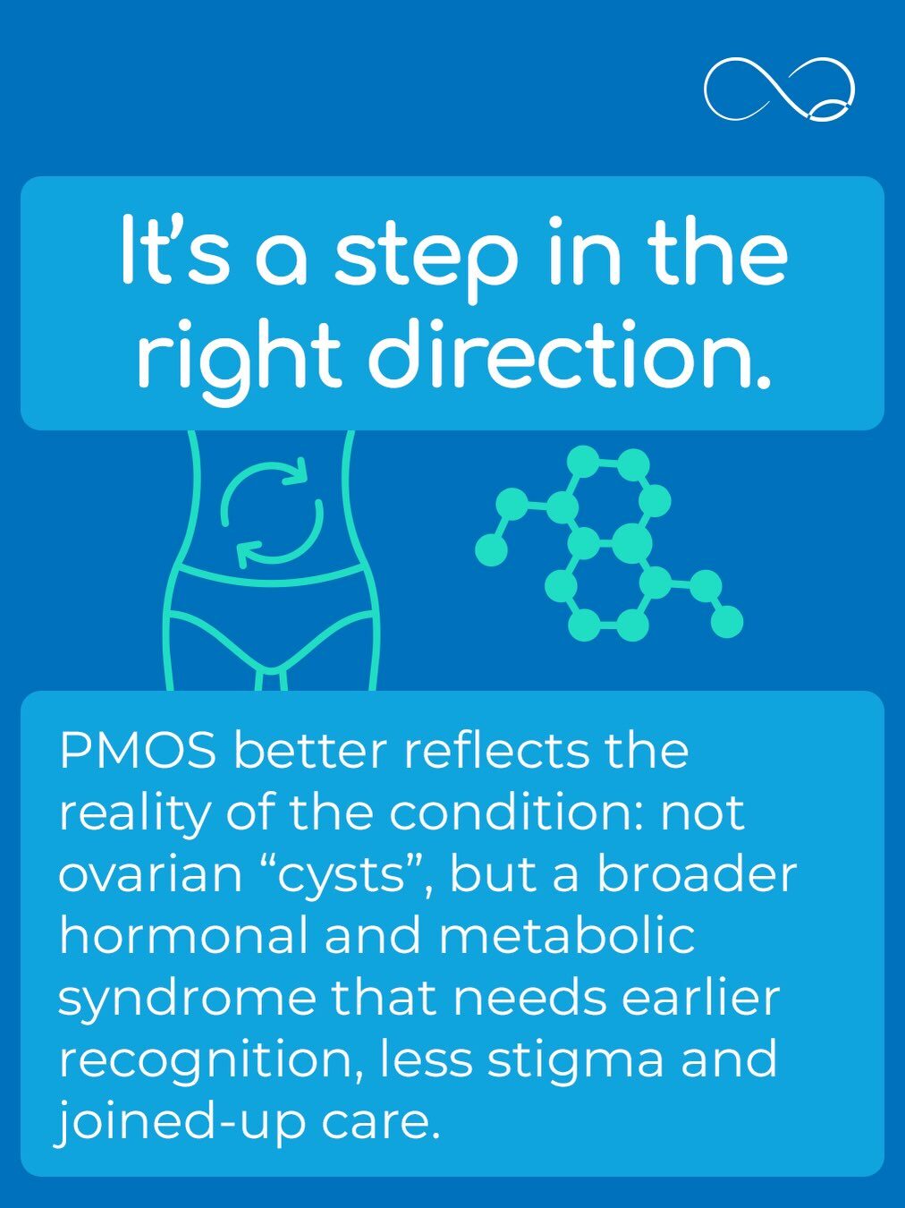 Unfortunately, many women living with PMOS wait years for a diagnosis.

This name change is a brilliant step in the right direction to reduce that wait time by improving understanding against GPs or what the condition actually looks like.

#Fertility #PMOS